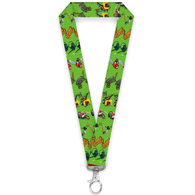 Lanyard personalizat verde, unelte gradinarit